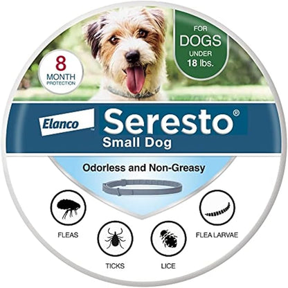 Seresto Large + Small Dog Flea & Tick Collar Bundle – 8 Month Vet-Recommended Protection