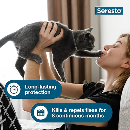 Seresto Cat Flea & Tick Collar – 8 Month Vet-Recommended Protection